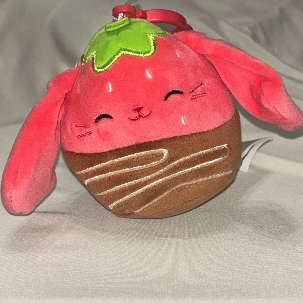 Squishmallows Gunda the Chocolate Strawberry Rabbit S3 CLIP